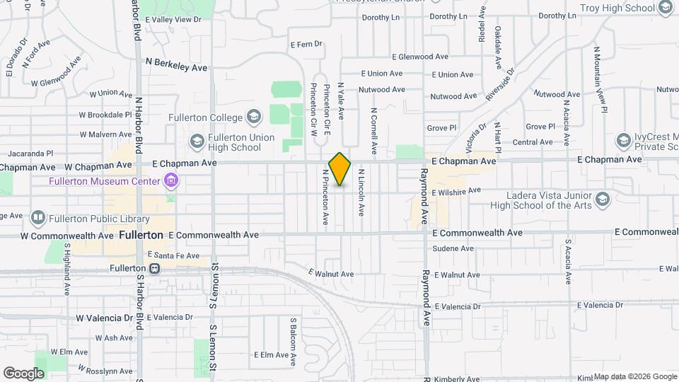 201 N Yale Ave Map and Location Details