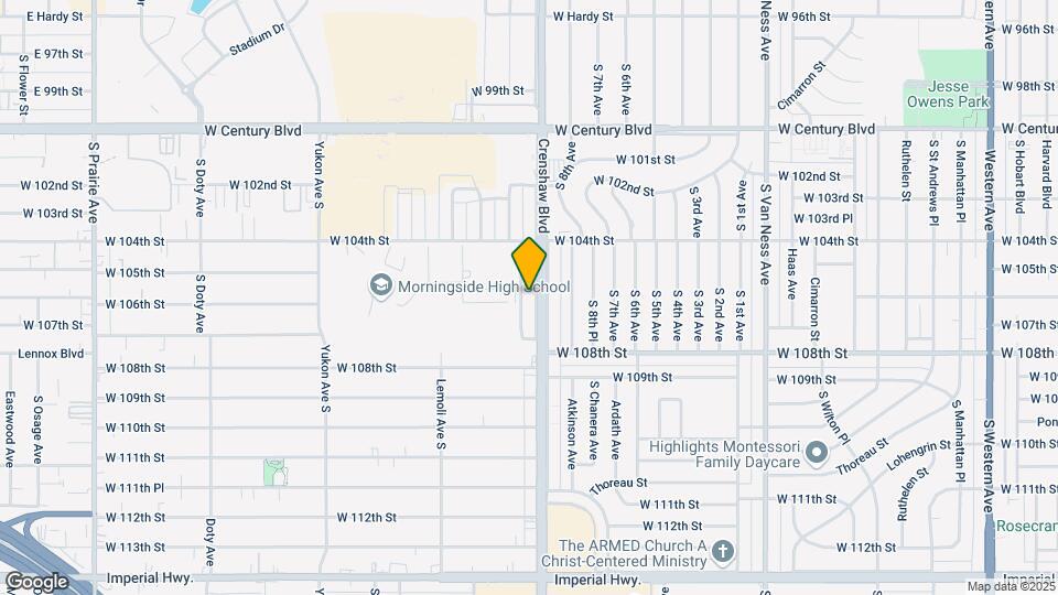 10531 Crenshaw Blvd Map and Location Details