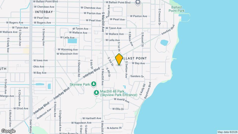 6017 S 2nd St Map and Location Details