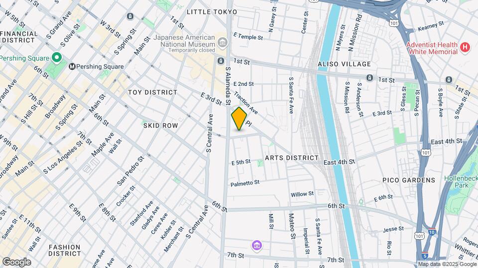 825 E 4th St, Unit 509 Map and Location Details