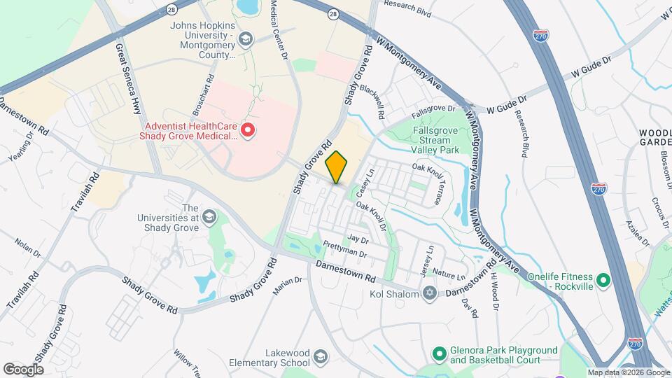 204 Fallsgrove Blvd Map and Location Details