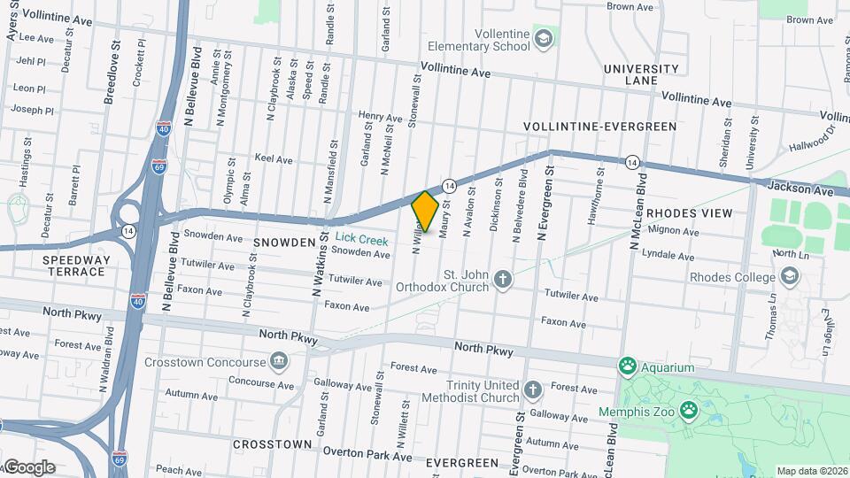 696 N Willett St Map and Location Details