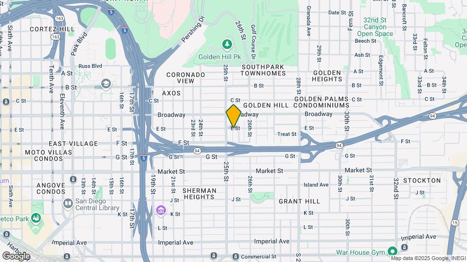 2525 E St Map and Location Details