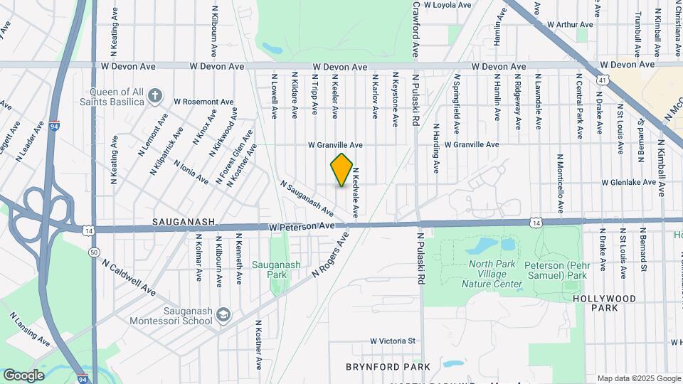 6053 N Keeler Ave Map and Location Details
