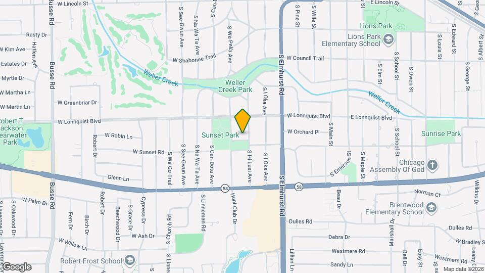 504 W Sunset Rd Map and Location Details