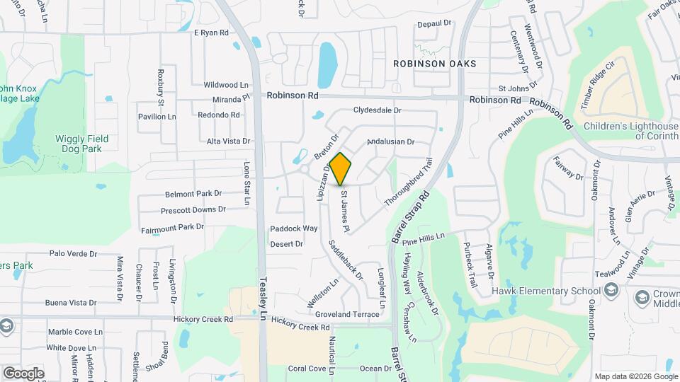 6104 St James Pl Map and Location Details