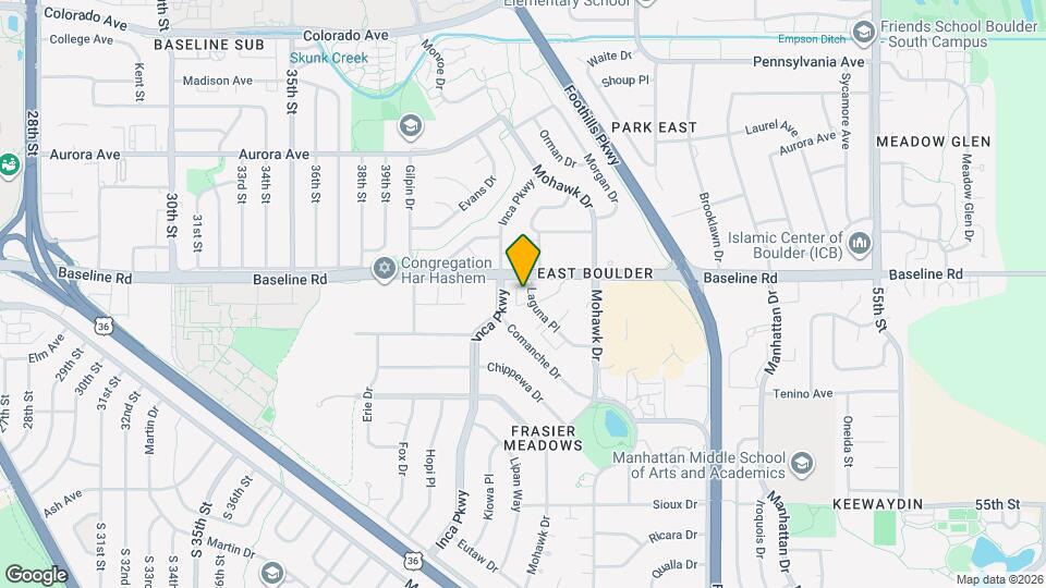 4390 Laguna Pl Map and Location Details