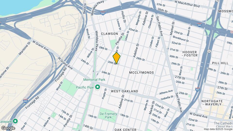 1255 26th St Map and Location Details