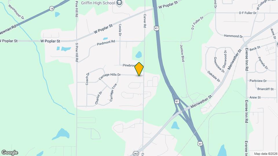 1604 Carriage Hills Dr Map and Location Details
