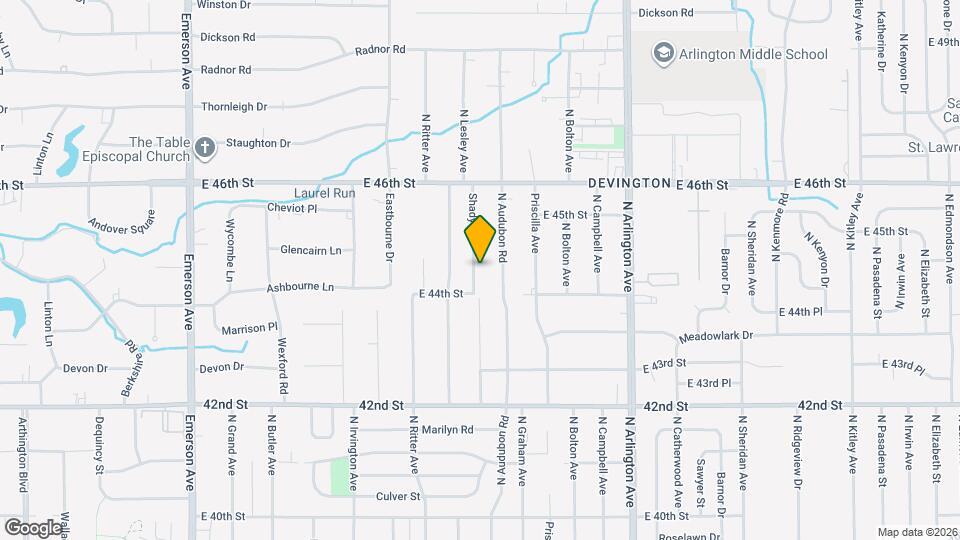 4427 Shady Ln Map and Location Details