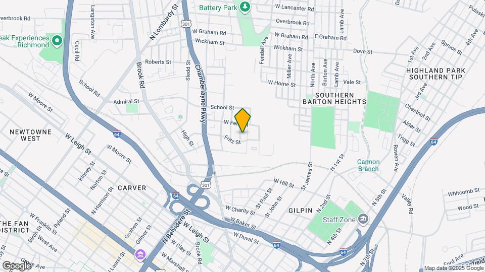 1603 Tyler St Map and Location Details