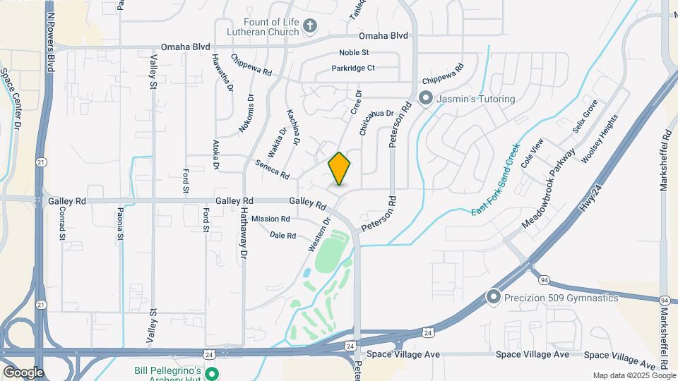 1010 Western Dr Map and Location Details