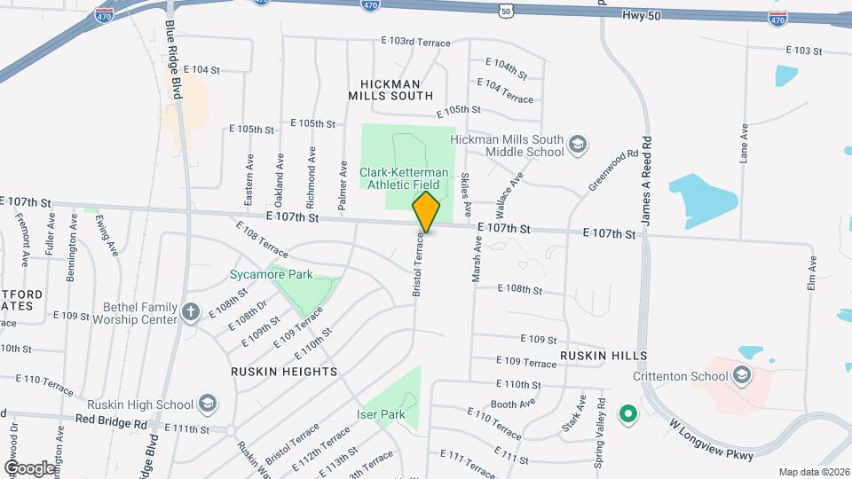 10705 Bristol Terrace Map and Location Details