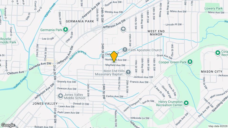 2128 Mayfield Ave SW Map and Location Details