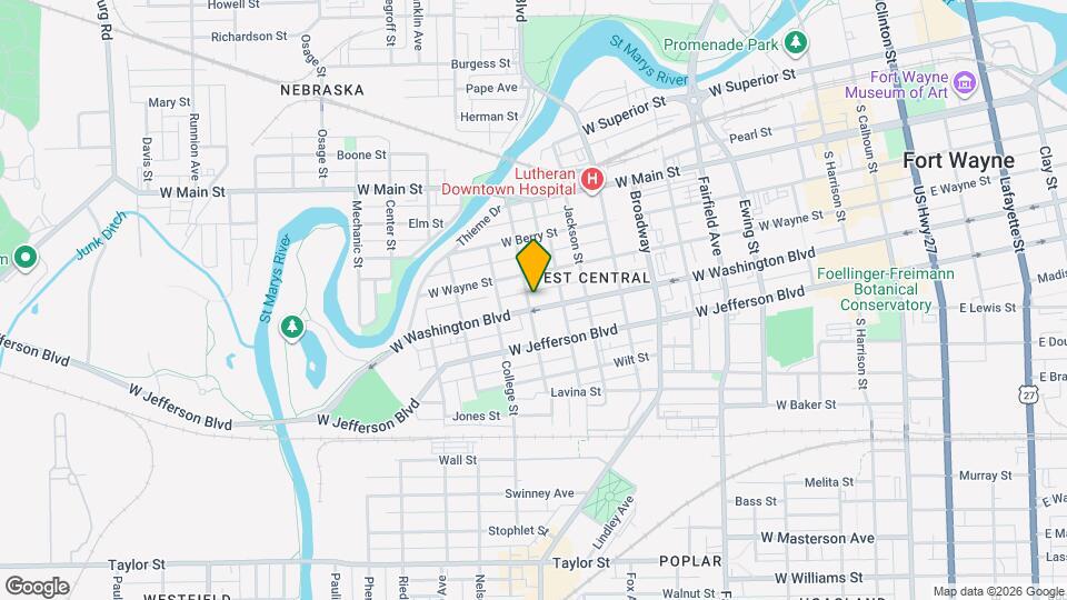 1032 W Washington Blvd Map and Location Details