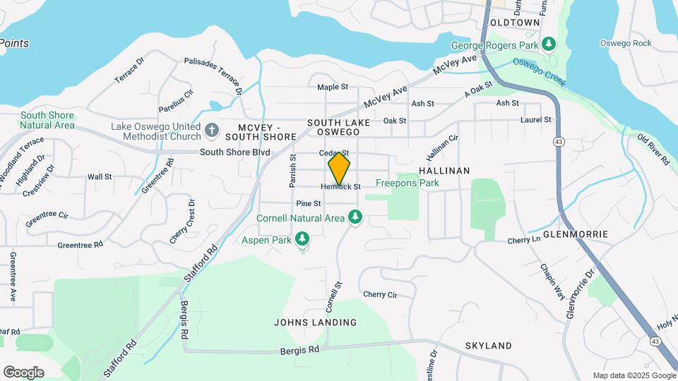 1250 Hemlock St Map and Location Details