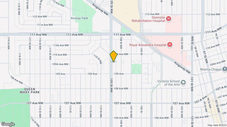 10939 109 St NW Map and Location Details