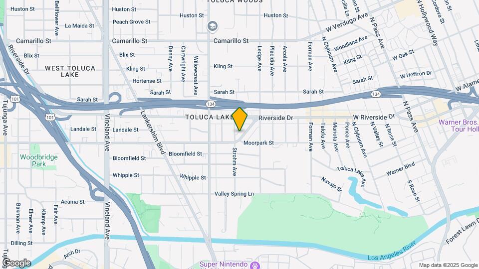 4401 Moorpark Way, Unit 108 Map and Location Details