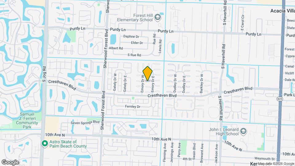 2687 Emory Dr E Map and Location Details