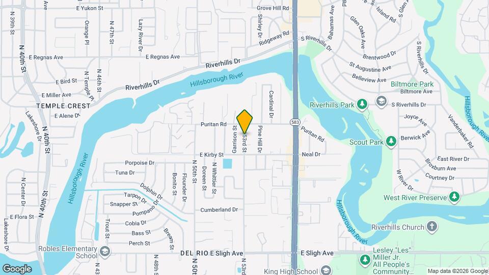 7813 N 53rd St Map and Location Details