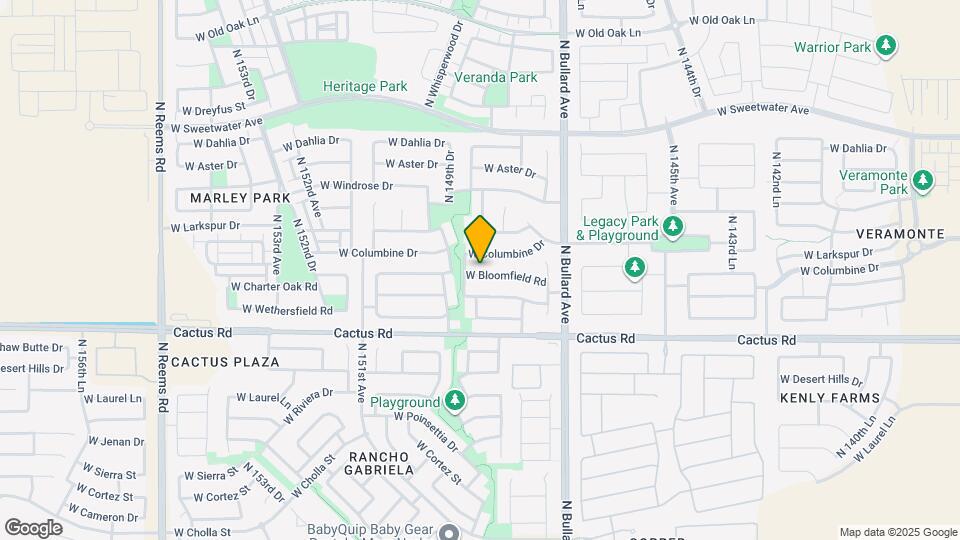 14872 W Bloomfield Rd Map and Location Details