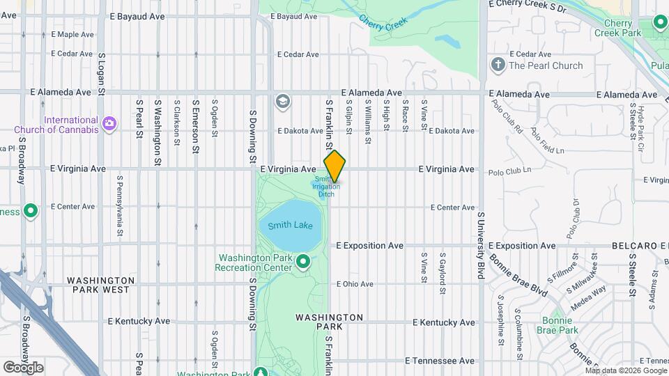 550 S Franklin St Map and Location Details