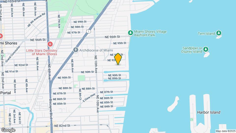 1200 NE 91st Ter Map and Location Details