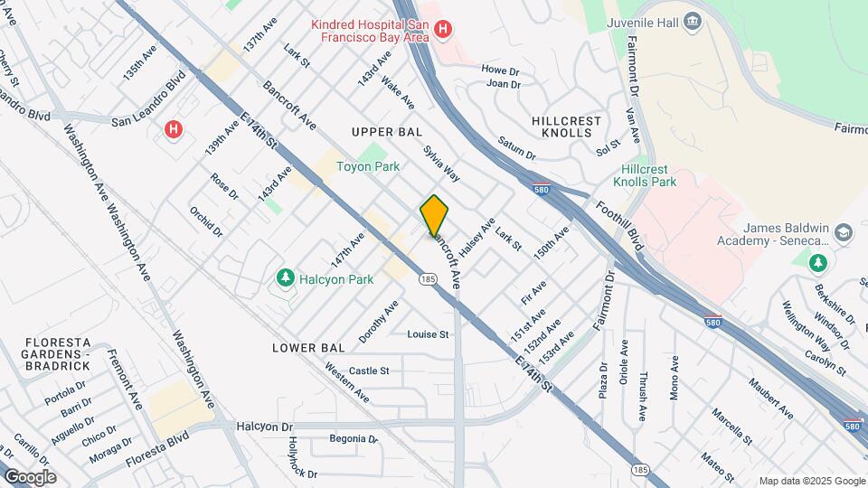 14863 Bancroft Ave Map and Location Details