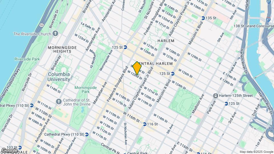 220 W 122nd St Map and Location Details