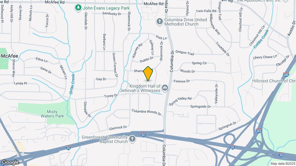 3304 Casa Linda Dr Map and Location Details