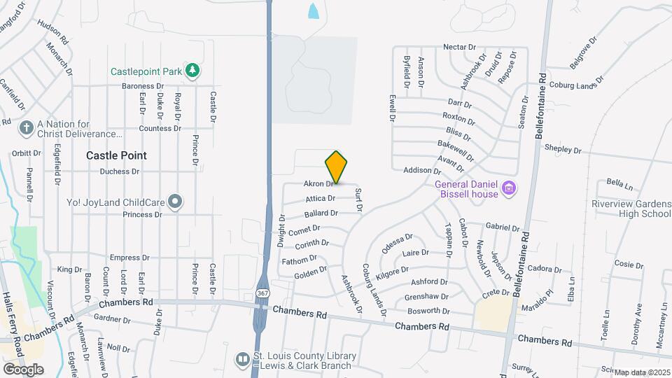 1426 Akron Dr Map and Location Details