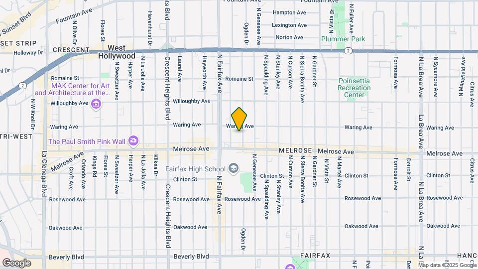 735 N Ogden Dr Map and Location Details