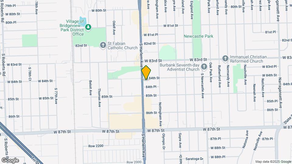 8401-8411 S Harlem Ave Map and Location Details