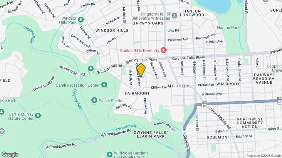 2119 Chelsea Terrace Map and Location Details