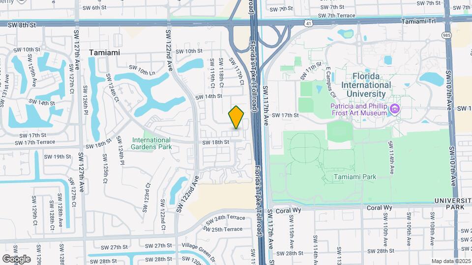 11781 SW 18th St Map and Location Details