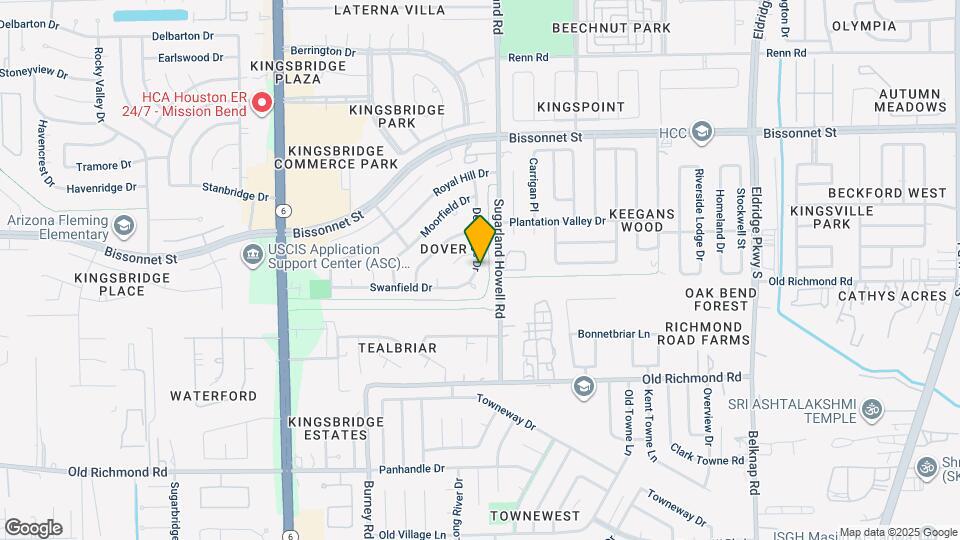 9515 Denbridge Dr Map and Location Details