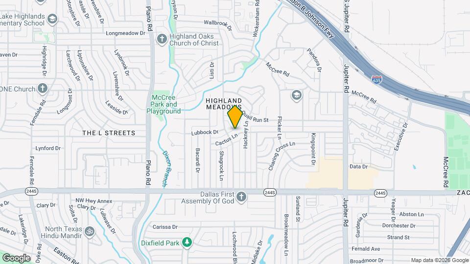 11021 Cactus Ln Map and Location Details