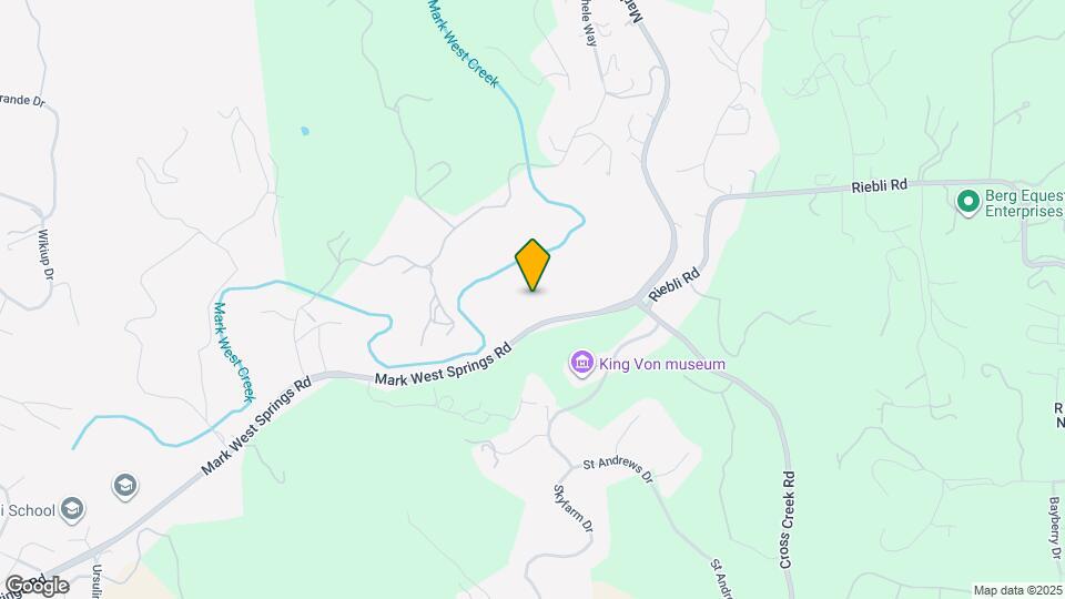 987 Mark West Springs Rd Map and Location Details