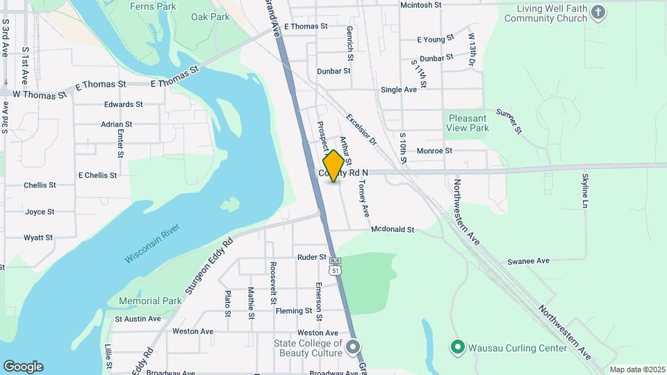 1316 Prospect Ave Map and Location Details