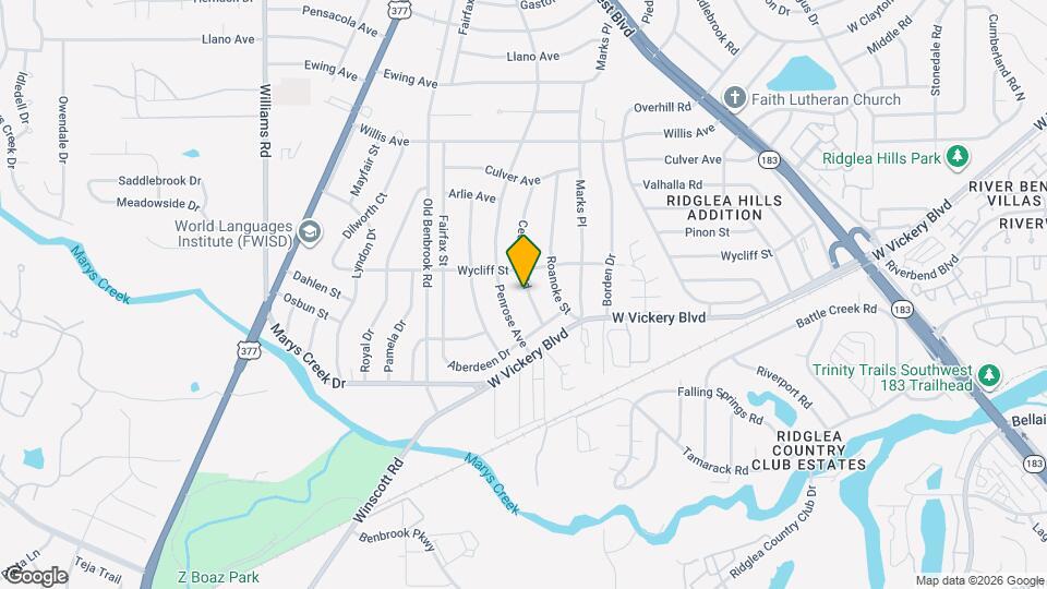 5020 Cedar Hill Rd Map and Location Details