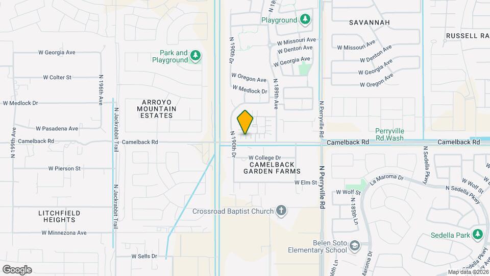 18971 W Pasadena Ave Mapa y Detalles de la Ubicación