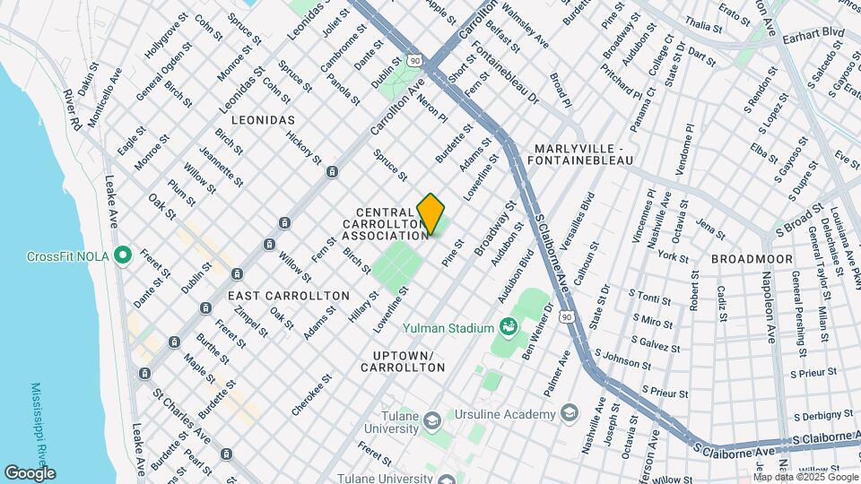 1832 Lowerline St Map and Location Details