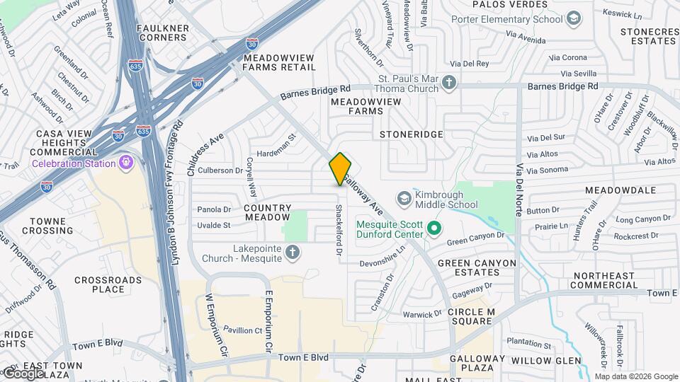 1401 Panola Dr Map and Location Details