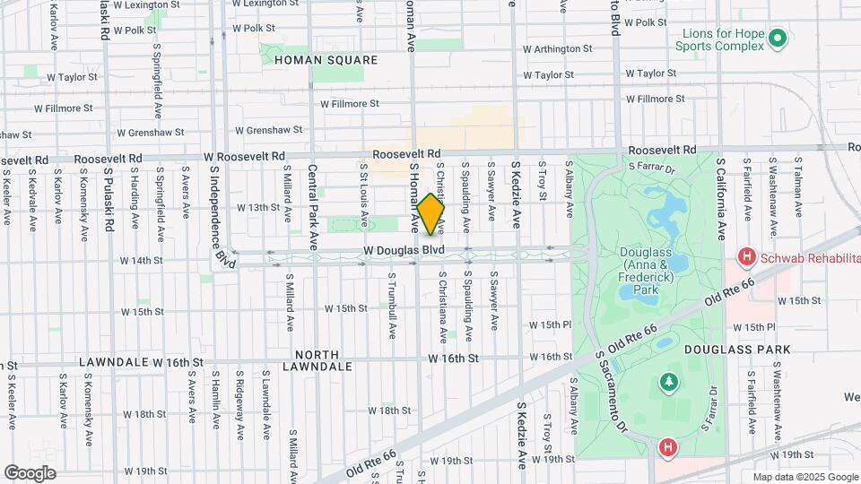 3342 W Douglas Blvd Map and Location Details