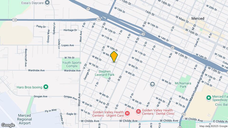 1213 W 8th St Map and Location Details