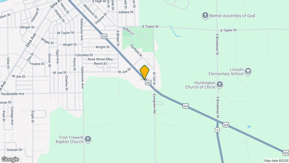 1414 S Jefferson St Map and Location Details