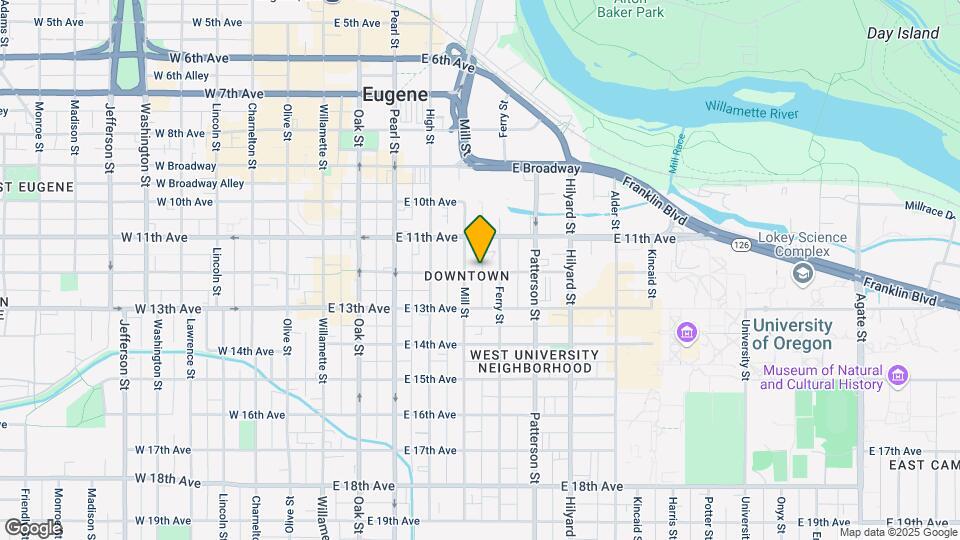 443 E 12th Ave Map and Location Details