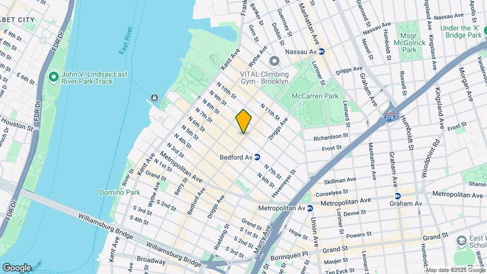 166 Bedford Ave Map and Location Details