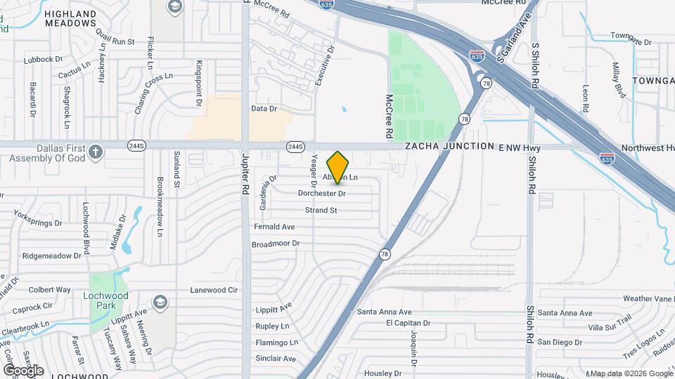 11731 Dorchester Dr Map and Location Details