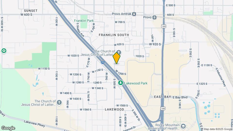 1025 W 500 S Map and Location Details